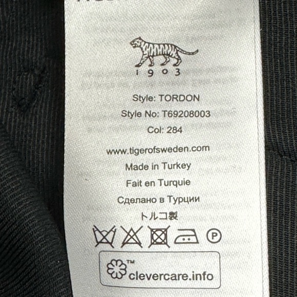 SOLD-Tiger Of Sweden Navy Grid Dress Pants Size 48R - Picture 5 of 7